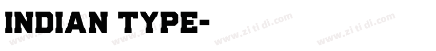 indian type字体转换